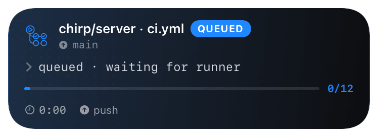 gh-actions (primary) Live Activity preview
