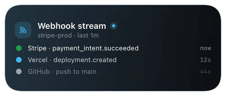 stream (primary) Live Activity preview